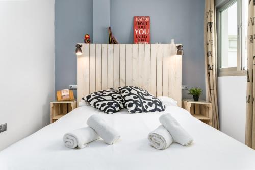 Postel nebo postele na pokoji v ubytování Apartment Malaga Center