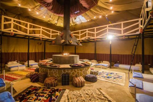 a room with a large tent with a cake in it at Socialtel Antigua in Antigua Guatemala