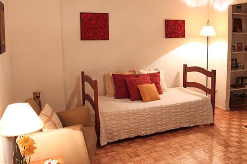 Кровать или кровати в номере Austria & Santa Fe