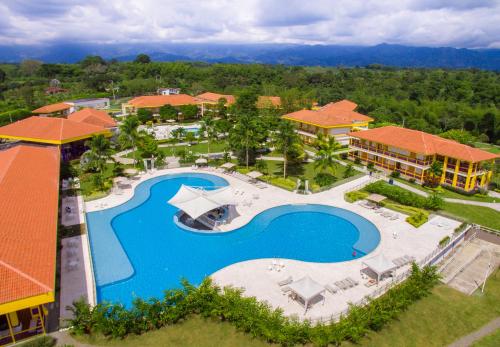 A bird's-eye view of Hotel Mocawa Resort