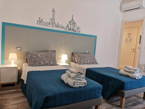 Ένα ή περισσότερα κρεβάτια σε δωμάτιο στο Casa Montanari B&B
