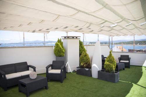Χώρος καθιστικού στο Hotel Maruxia *** Superior