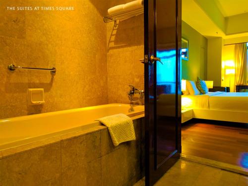 Koupelna v ubytování The Suites at Times Square KL
