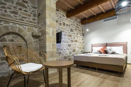 Postel nebo postele na pokoji v ubytování Kamartsos Villa 3