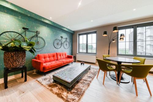 Posezení v ubytování Acropolis - Luxury Appartments I Hotelservice and parking