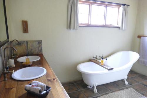 
A bathroom at The Retreat at Groenfontein
