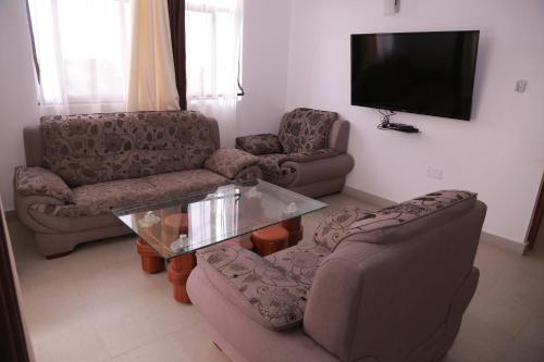 Χώρος καθιστικού στο Mawenzi Resort -Mtwapa