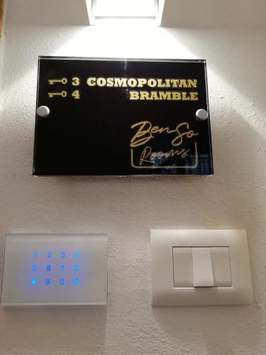 Certifikát, hodnocení, plakát nebo jiný dokument vystavený v ubytování Benso Rooms