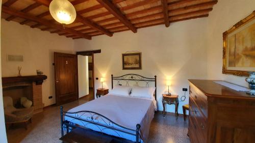 Cama o camas de una habitación en Affittacamere Villa Molinello