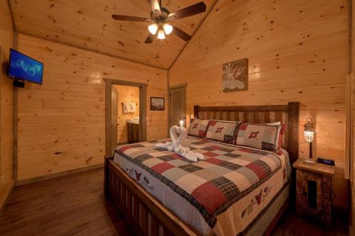 מיטה או מיטות בחדר ב-Blackberry Springs