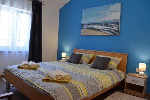 Posteľ alebo postele v izbe v ubytovaní Amarena Holiday Home in Škrljevo