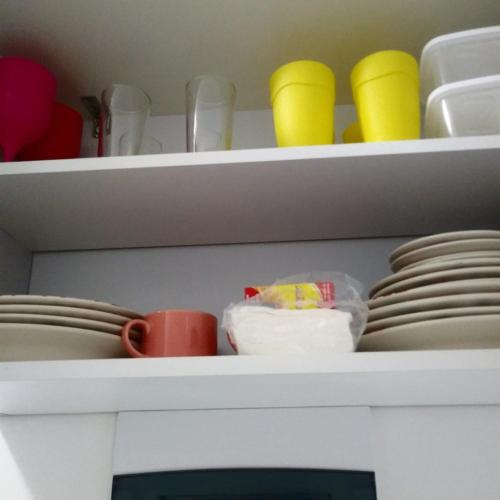 Dapur atau dapur kecil di Residencial Dom Laurindo