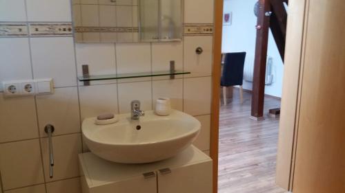 Koupelna v ubytování Ferien im Elsass