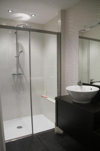 Koupelna v ubytování La Bellevue, maison entière