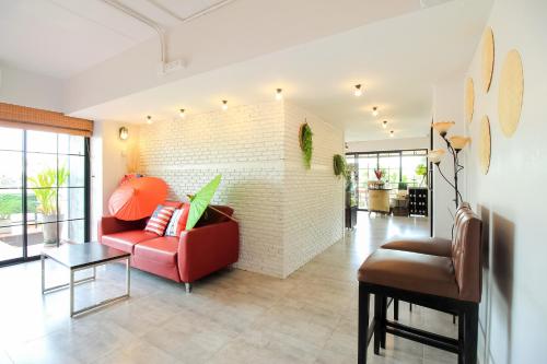Χώρος καθιστικού στο Kailub Rooms Hotel