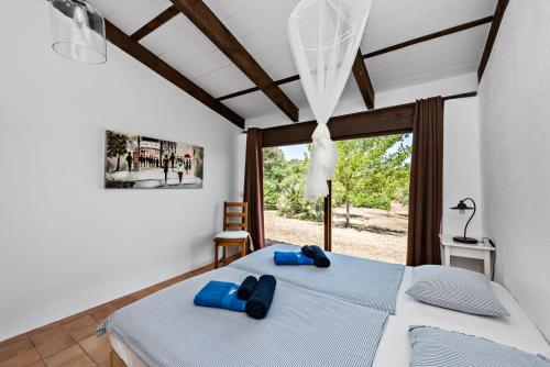 Postel nebo postele na pokoji v ubytování Casa Piscina
