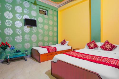 Cama o camas de una habitación en Hotel Diamond