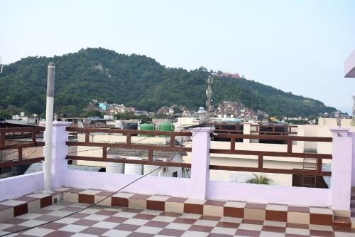 a view from the roof of a building at Hotel Thakur Ji in Haridwār