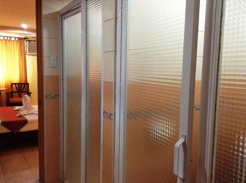 a group of lockers in a room at Crown Regency Residences Davao in Davao City