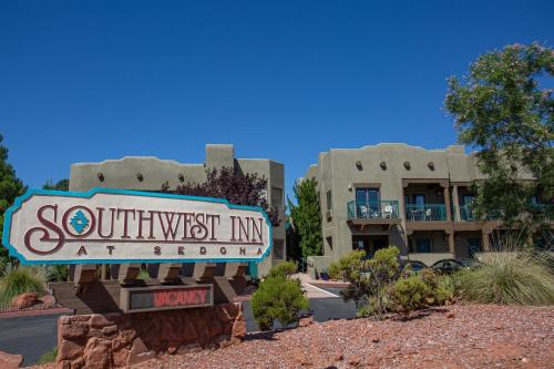 a sign for a south west inn at the desert at Southwest Inn at Sedona in Sedona