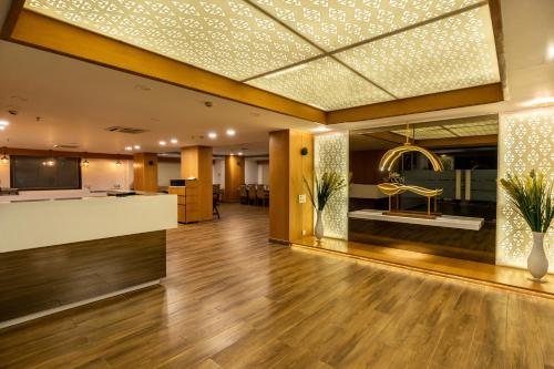 Kuchyň nebo kuchyňský kout v ubytování Hotel Delice