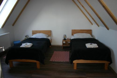 Postel nebo postele na pokoji v ubytování Apartment Jakobsweg GbR
