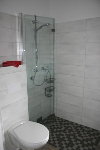 Koupelna v ubytování Apartment Jakobsweg GbR