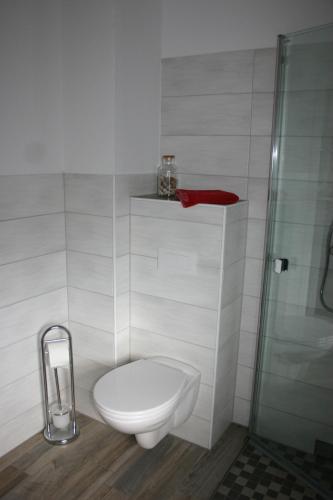 Koupelna v ubytování Apartment Jakobsweg GbR