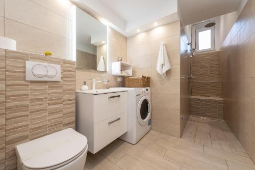 Kúpeľňa v ubytovaní Apartments Luky