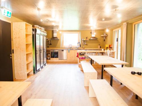 Kuchyň nebo kuchyňský kout v ubytování Nangijala Guest House