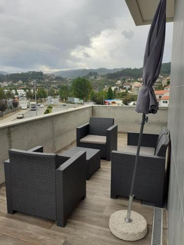 Μπαλκόνι ή βεράντα στο Basto Vila Hotel