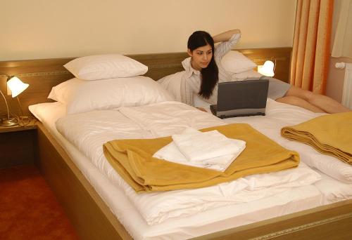 Katil atau katil-katil dalam bilik di Hotel Bavaria