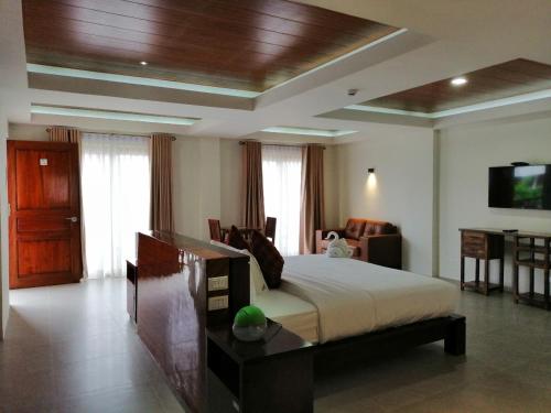 TV a/nebo společenská místnost v ubytování Nirvana Resort Puerto Galera