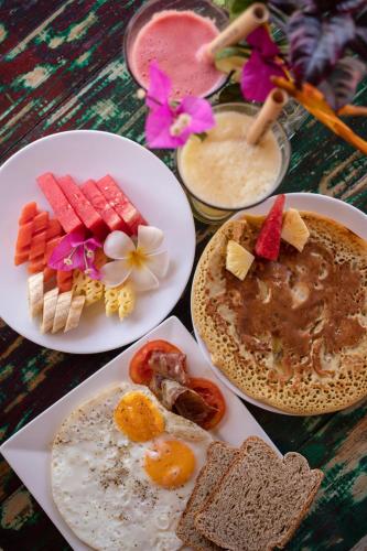 Jídlo v prázdninového areálu nebo okolí