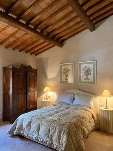 Krevet ili kreveti u jedinici u objektu Villa Pie Vecchia