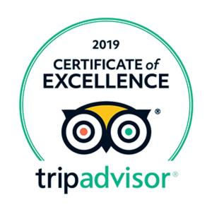 a certificate of excellence triad advisor logo at Snowdon Chalet Motel in Londonderry
