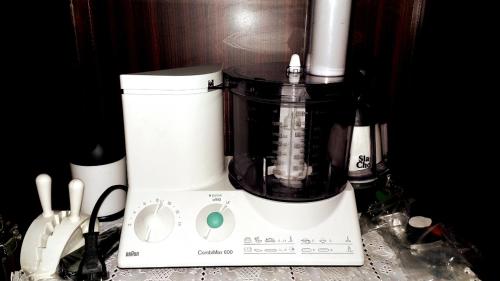 a blender sitting on top of a counter at Private Room In Apartment with Sea & Hilton View in Alexandria