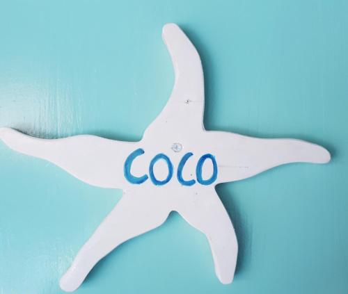 a starfish with the word coo written on it at Hotel & Apartments "CHEZ HIVA" in Hanga Roa