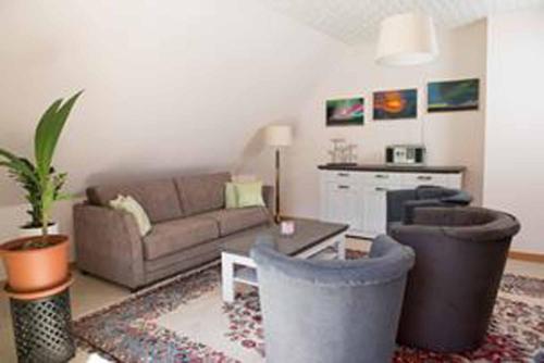 Posezení v ubytování Ferienwohnung Abracadabra