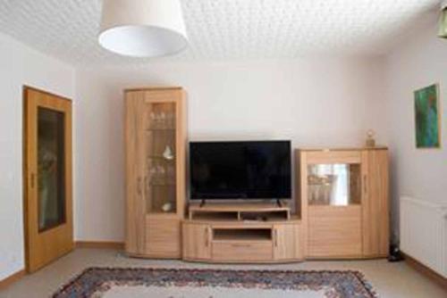 TV a/nebo společenská místnost v ubytování Ferienwohnung Abracadabra