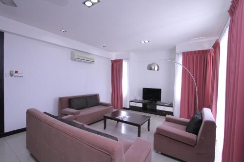 TV o dispositivi per l'intrattenimento presso Likas Square - KK Apartment Suite