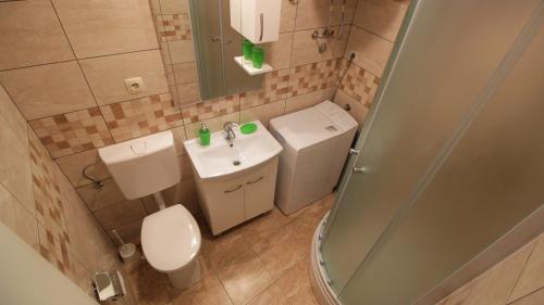 Koupelna v ubytování Apartment Mario