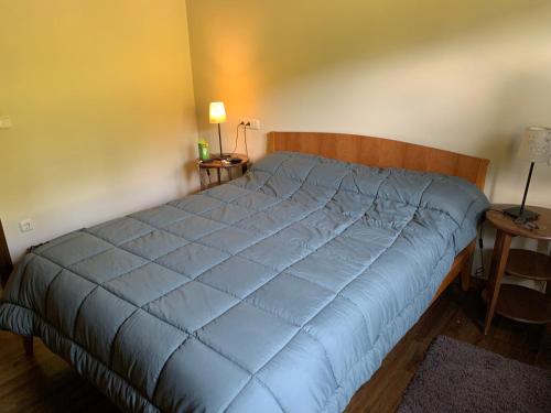 A bed or beds in a room at Can Marc de Pi, Bellver de Cerdanya