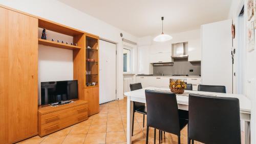 Kuchyň nebo kuchyňský kout v ubytování Residence Antico Torchio