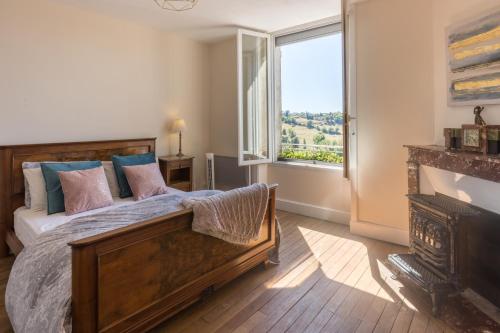 Postel nebo postele na pokoji v ubytování Bellevue appartement
