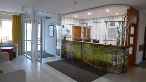The lobby or reception area at Pensjonat