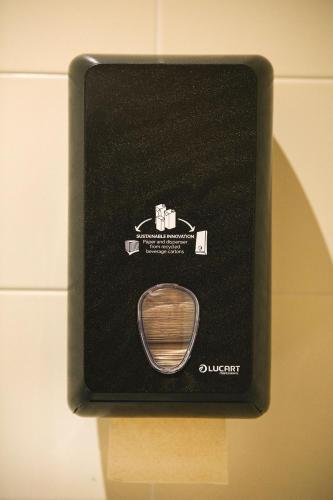 a black box with a piece of wood in it at Olarain in Donostia-San Sebastián