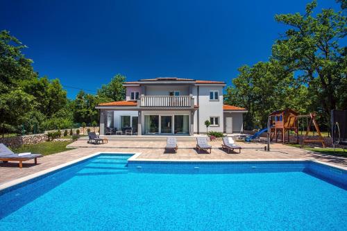 Villa Andrea with 5 bedrooms, 50 sqm private pool, a fun zone with PRO 9 Pool table, outdoor playground