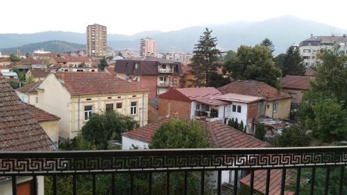 a view of a city from a balcony at XXL APARTMENTS CiTY CENTAR in Bitola