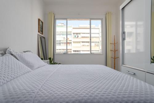 Cama o camas de una habitación en Apartamento en Copacabana RJ